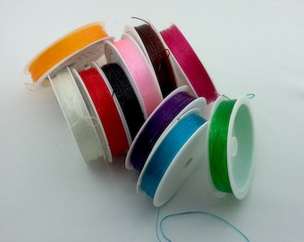 Stretchy Crystal cord,round clear colorful elastic thread,colorful elastic string,thin rubber cord,round elastic cord,bracelet stretch cord