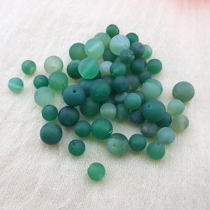 Turquoise agate beads,8mm banded agate beads,blue-green agate beads,semi precious beads,green matte beads,natural green agate,gemstone beads