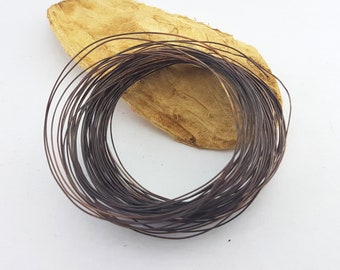 patina copper wire,natural antiqued thin copper jewelry wire,0.5mm/24 g,antique copper wire for wire wrapping,old patina copper beading wire
