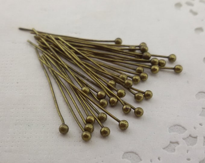 Ball Head Bronze Tone Pin,ball Point Antique Bronze Ball Pin,ball Head ...