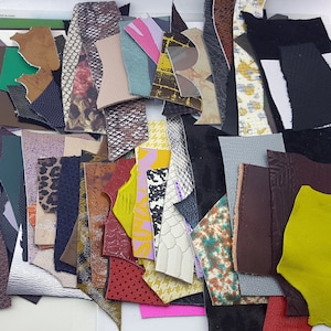 leather scraps color mix,lot of colorful leather trimmings,small leather pieces for earrings,scrapbook earrings doll clothes leather pieces