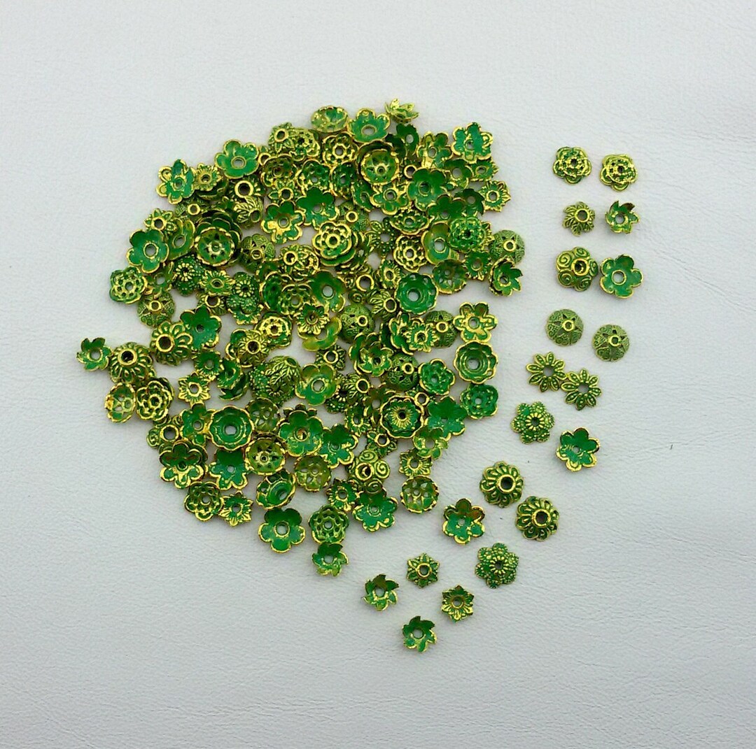 Tapa De Cuentas De Plata Esterlina Oxidada, Suministros De