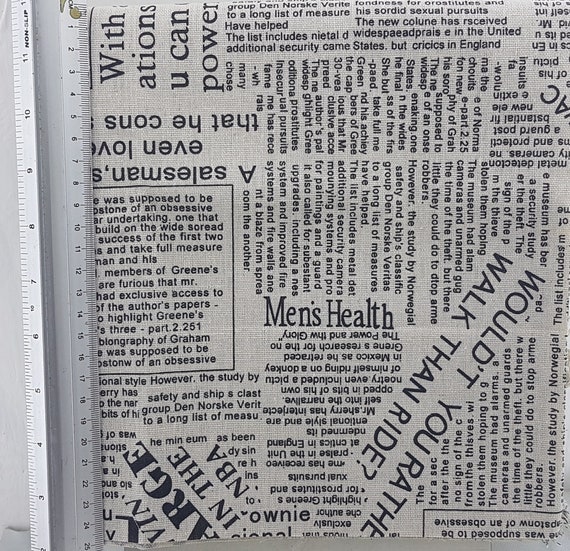 Parches de algodón de diseño de papel vintage, tela de lino de