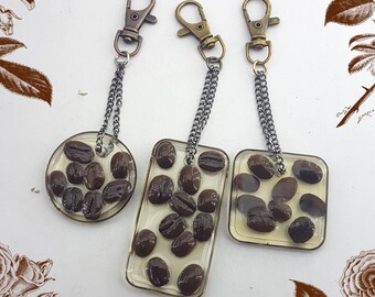 bag charm coffee lovers gift,coffee charm for bag,gift for coffee lovers,coffee bean bag charm gift,novelty bag charm coffee embellishment
