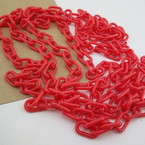 red plastic chain,red acrylic cable chain,acrylic jewelry chain,acrylic closed link chain strand,colorful plastic glasses holder chain