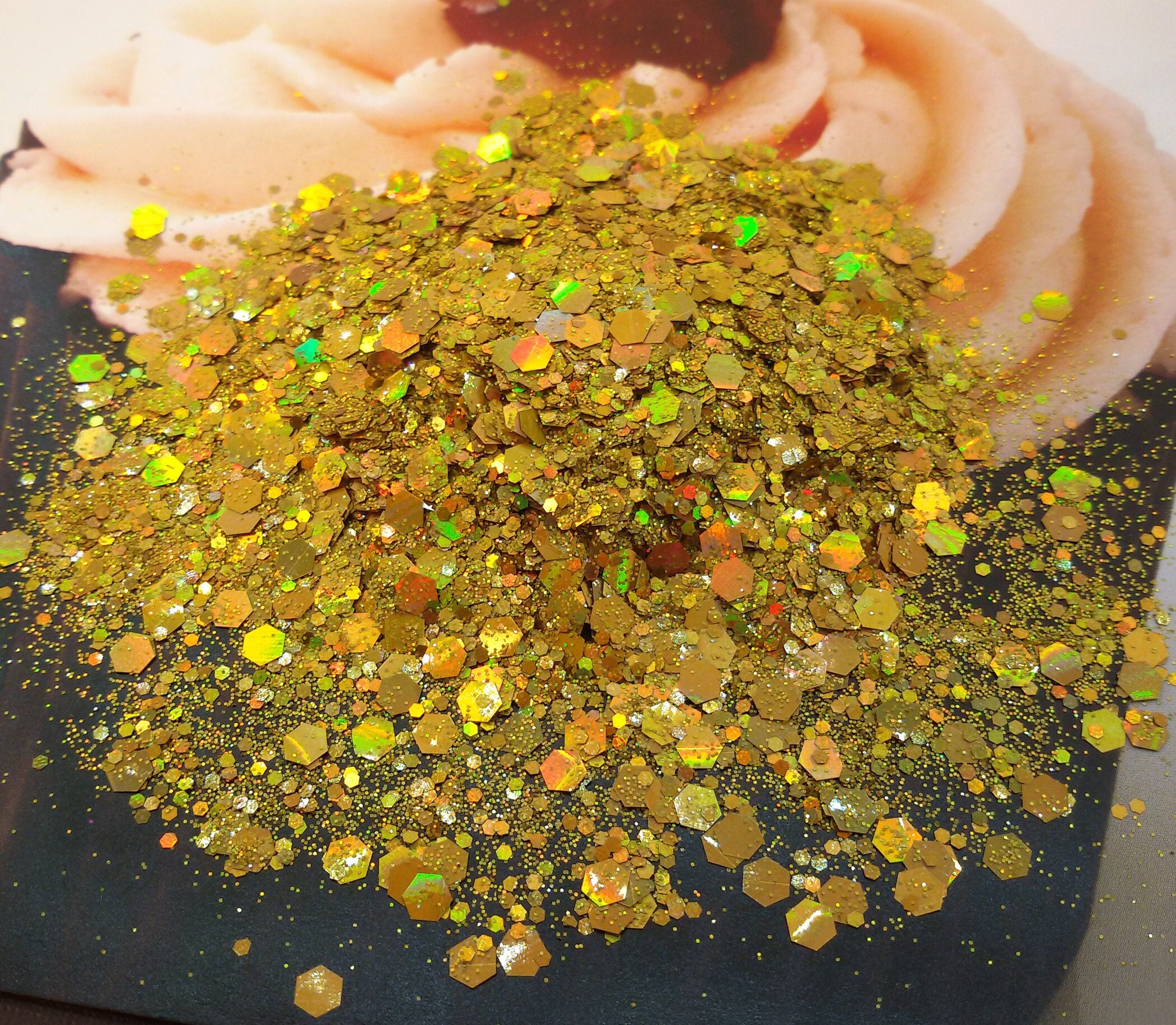 1box Gold Leaf Flakes Sequins Glitters Epoxy Resin Filling Gold Foil Paper  DIY Resin Silicone Mold Nail Art Jewelry Making Decor