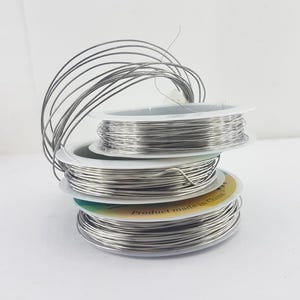 steel wire for jewelry,hypoallergenic stainless steel ear wire,soft steel wire,sensitive ear steel wire,wrapping silver steel jewelry wire