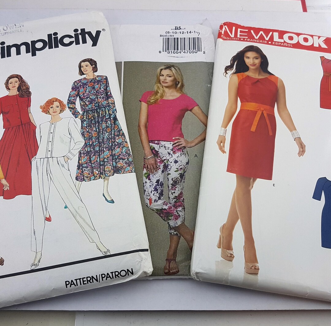 Vintage Sewing Pattern,full Scale Pattern Pieces,easy Sewing Pattern on ...