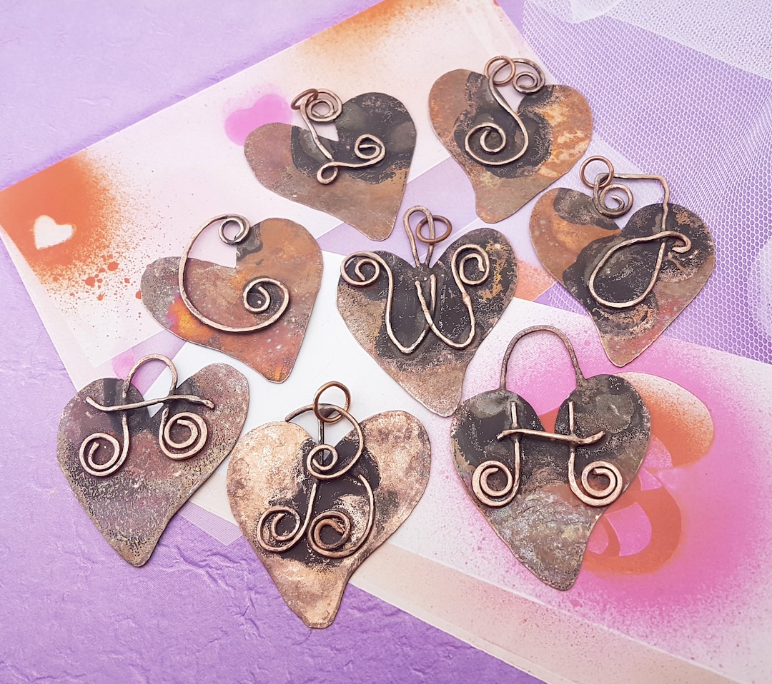 Personalized Initial Name Copper Pendant,custom Initial Letter Pendant ...