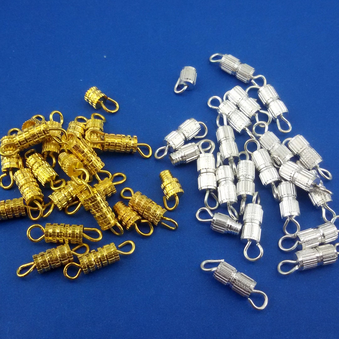 Screw Clasp 7 Mm for Necklace,clasp Screw for Bracelet,screw Cylinder
