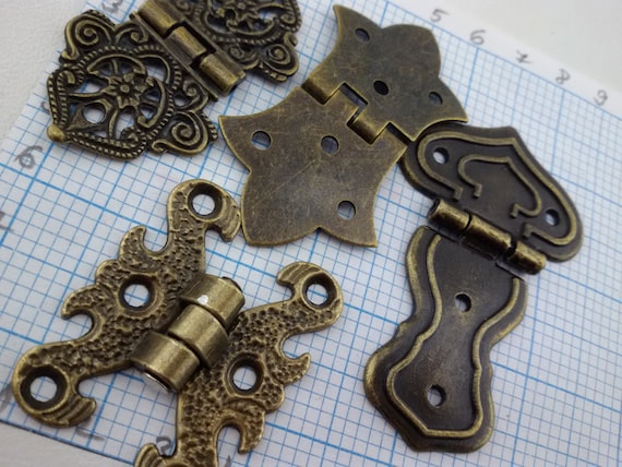 Decorative Hinges,vintage Decor Metal Hinges,ornate Medieval