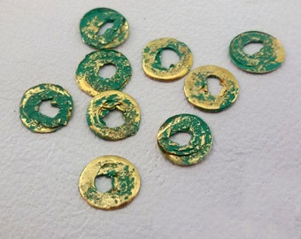 1 Verdigris Patina Brass Crouching Dragon Stamping VPFF2760 Jewelry Finding 1 Verdigris Patina Brass Crouching Dragon Stamping VPFF2760 Jewelry Finding