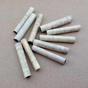 vintage Wooden Beads,10 tubular Wooden Bead,vintage paper and Wood Beads,Natural Beads,tubes Wood Beads,Wooden long Beads,Jewelry Making