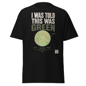 They Told Me This Was Green | Hidden Message Colorblind Shirt | Optical Illusion Graphic Tee | Unisex Gift