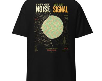 シグナル発見Tシャツ｜色覚異常者向け隠しメッセージTシャツ（赤緑視）