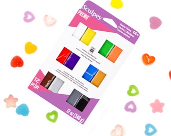 Sculpey Premo Sampler Polymer Clay & Texture Sheet Bundle Kit E6000 Sculpey Premo Sampler Polymer Clay & Texture Sheet Bundle Kit E6000