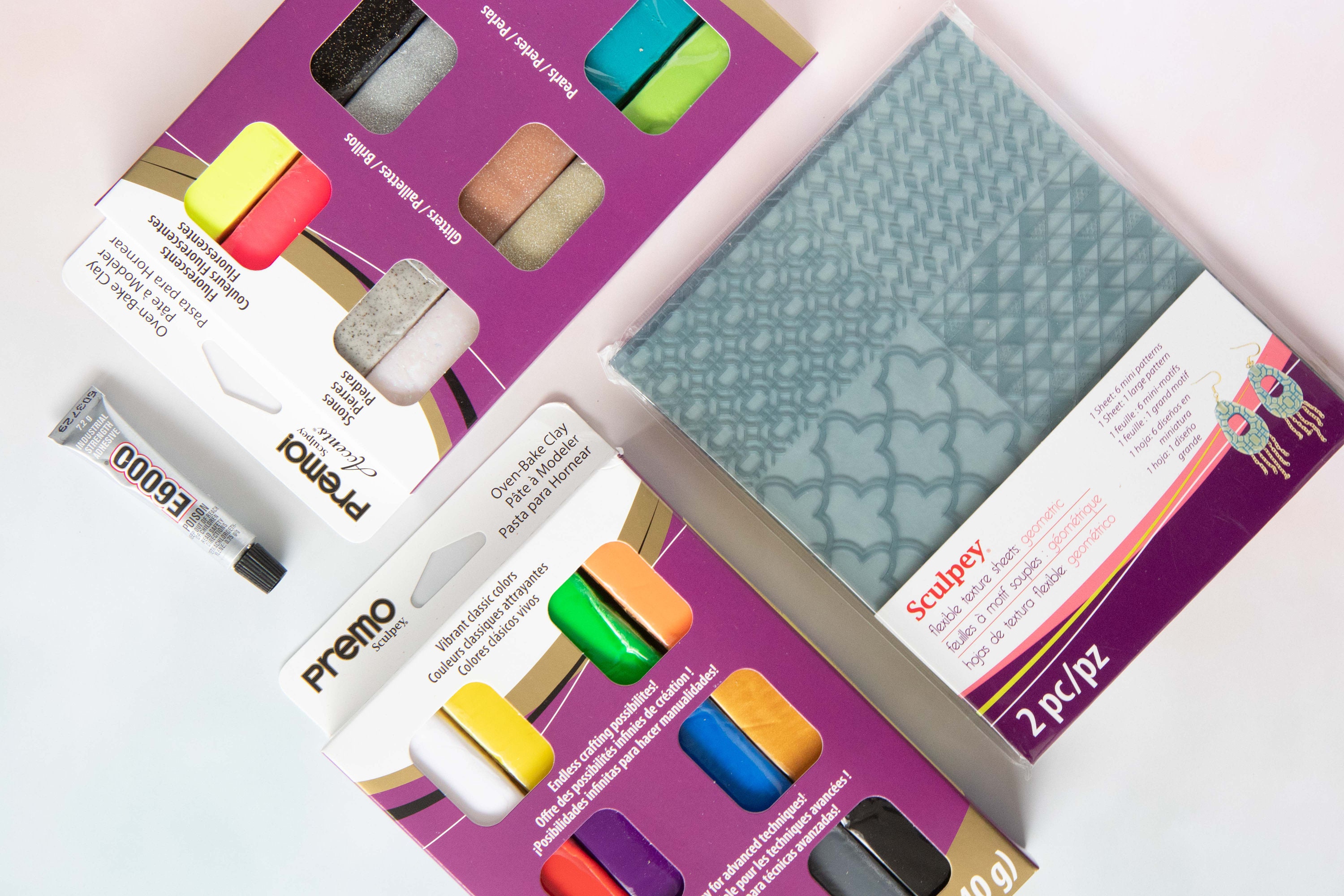 Polymer Clay & Texture Sheet Bundle Kit Sculpey Premo Multi Etsy