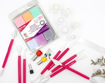 Polymer Clay Tool Kit – Textures, Mini Cutters, Blade & Sculpey Premo