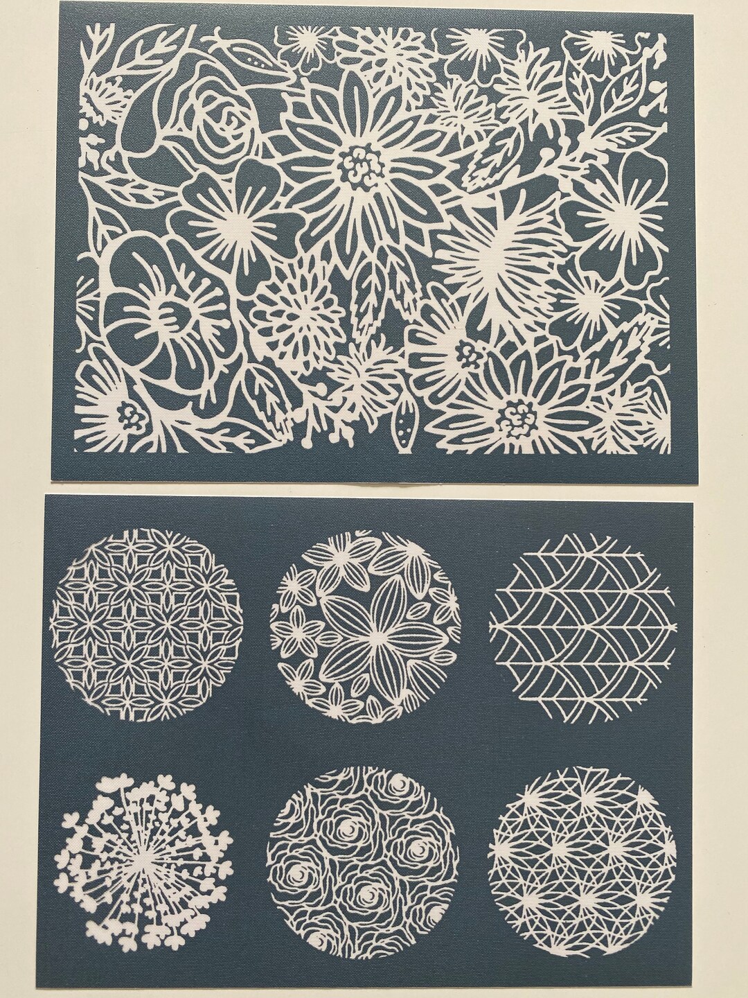 Sculpey Floral Silk Screen Polymer Clay Tools / Fondant Etsy