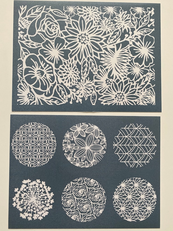 Sculpey Floral Silk Screen - Polymer Clay Tools / Fondant