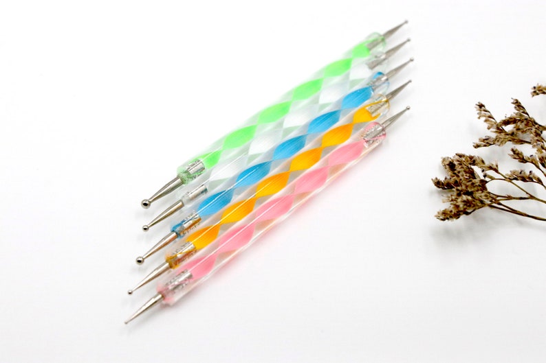Polymer Clay Dotting Tools Set of 5 10 Different Sizes Etsy
