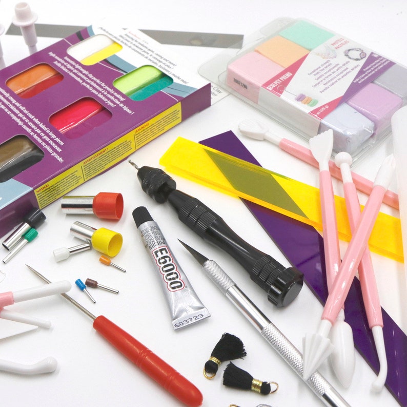 Polymer Clay Earrings Bundle Start up Kit Sculpey Premo Etsy Australia