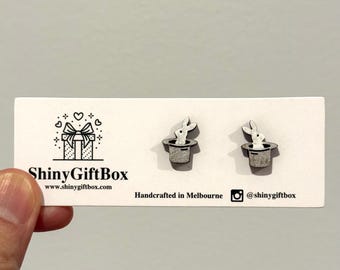 Magician / Magic Novelty Mini Stud Earrings - Cute & Quirky