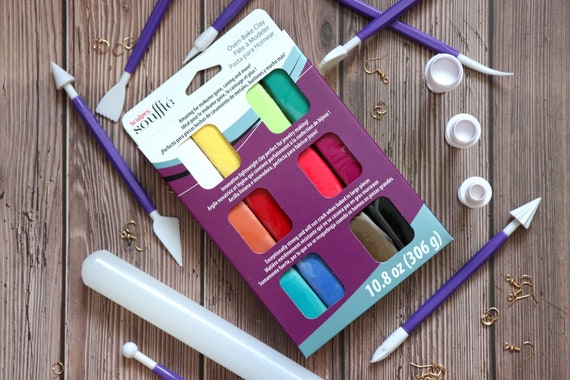 Sculpey Premo Sampler Polymer Clay & Texture Sheet Bundle Kit E6000 Sculpey Premo Sampler Polymer Clay & Texture Sheet Bundle Kit E6000
