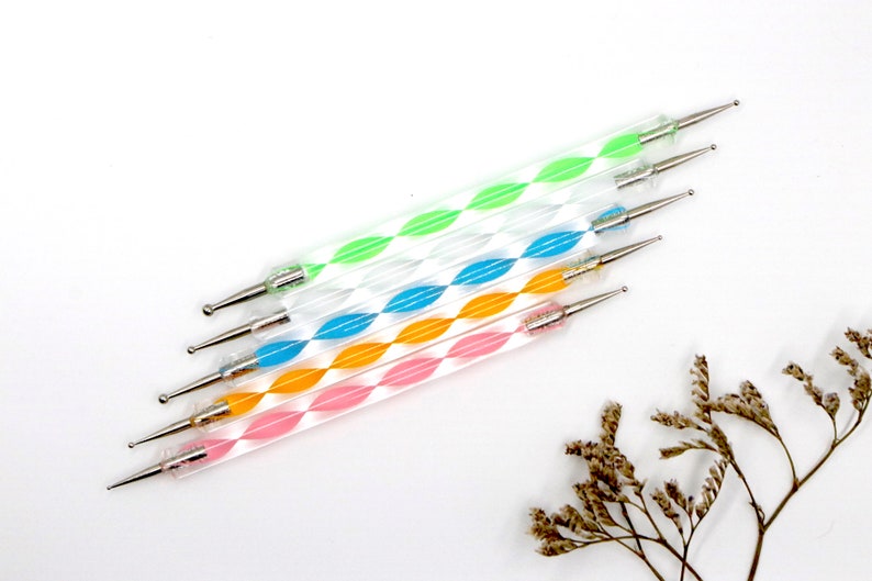Polymer Clay Dotting Tools Set of 5 10 Different Sizes Etsy