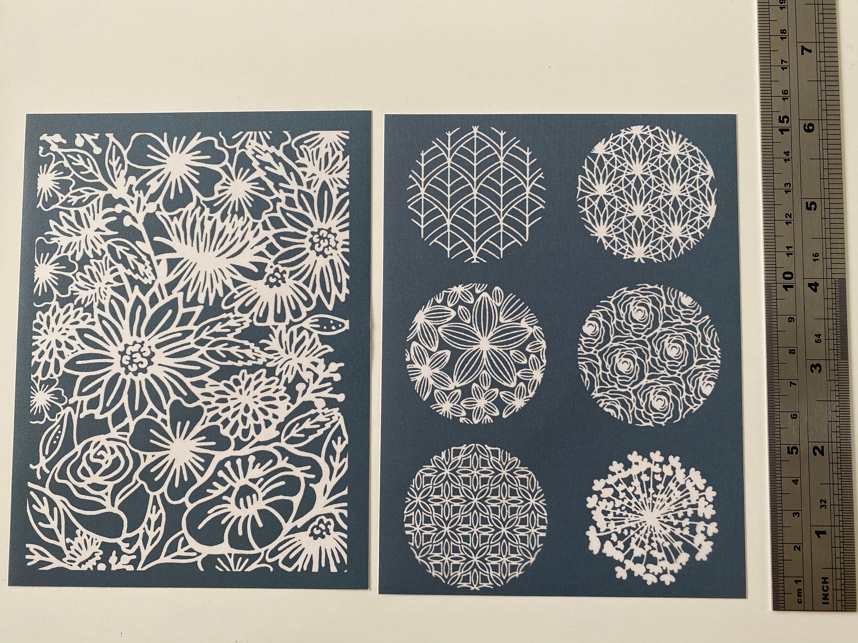 Sculpey Floral Silk Screen Polymer Clay Tools / Fondant Etsy