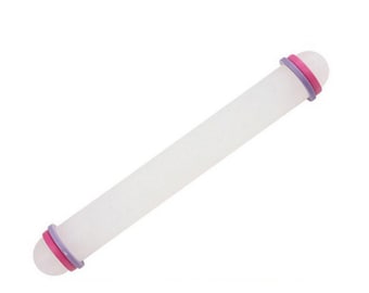 Roller / Rolling Pin - 23cm Non-Stick Acrylic - with Removable spacer rings - Polymer Clay Supplies