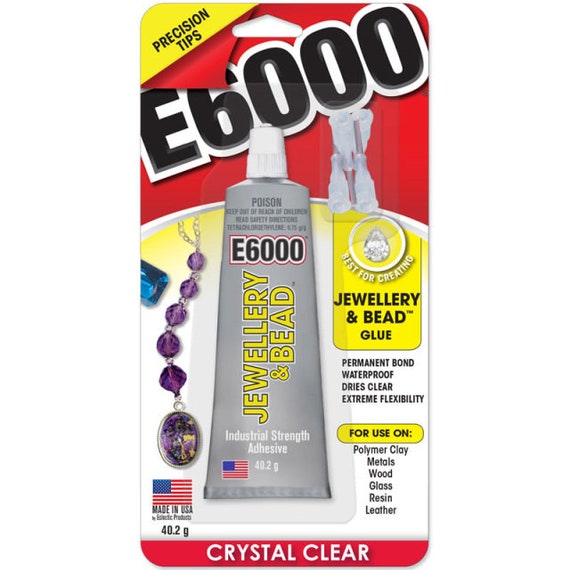 E6000 Glue Crystals,Beads & Gems To Fabric Strong Waterproof