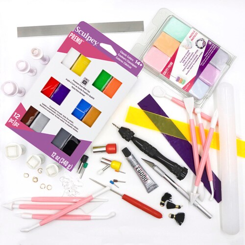 Polymer Clay Earrings Bundle Start up Kit Sculpey Premo Etsy Australia