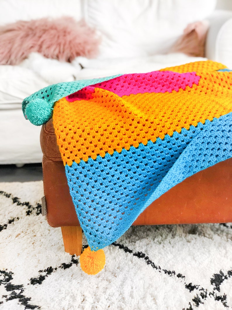 Crochet Pattern London Blanket Instant Download Etsy