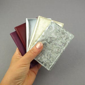 Cartera de piel auténtica para mujer con compartimento para monedas - Cartera minimalista - Monedero plano para fiesta - Regalo para ella - Regalo de cumpleaños