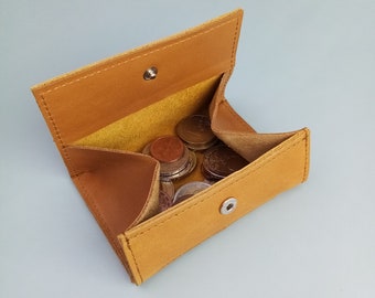small genuine leather wallet/shaker wallet for coins/banknotes and credit cards/Vienna box/wallet/purse/purse