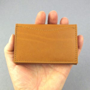 Echt Leder Geldbörse mit Münzgeldfach - minimalistisches Portemonnaie - kleiner Geldbeutel - Schüttelbörse mit Kartenfach - Geschenk