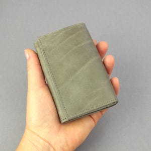 Cartera de piel auténtica - práctico monedero con compartimento para monedas - cartera pequeña - tarjetero - regalo para él