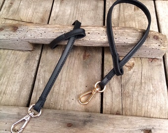 Real leather bag pendant with carabiner gold or silver/ key ring/ lanyard/ gift for boyfriend/ girlfriend/ key chain