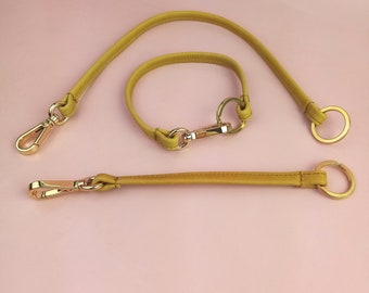 flexibles Schlüsselband Echt Leder/ 3 Größen/ Schlüsselanhänger mit Karabiner und Ring zum öffnen/ Taschenanhänger/ viele Farben/ Geschenk