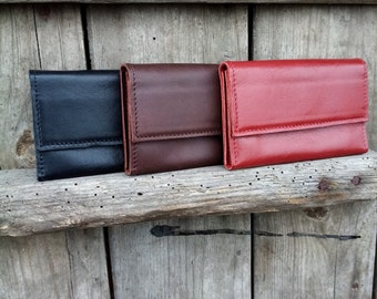 small genuine leather wallet/minimalist wallet/coin wallet/card wallet/gift for boyfriend, girlfriend