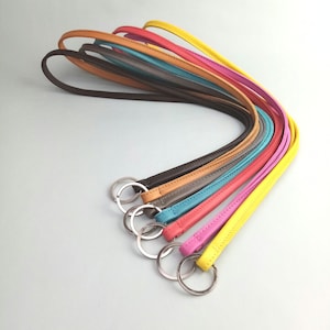 Genuine leather lanyard long, lanyard key ring with ring, pendant for keys, key chain, gift boyfriend, gift girlfriend