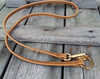 long lanyard genuine leather, carabiner, key chain, ID strap, leather strap, key ring to open/gift girlfriend/boyfriend