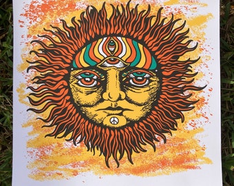 Newborn Sun 16x16 MAIN EDITION art print