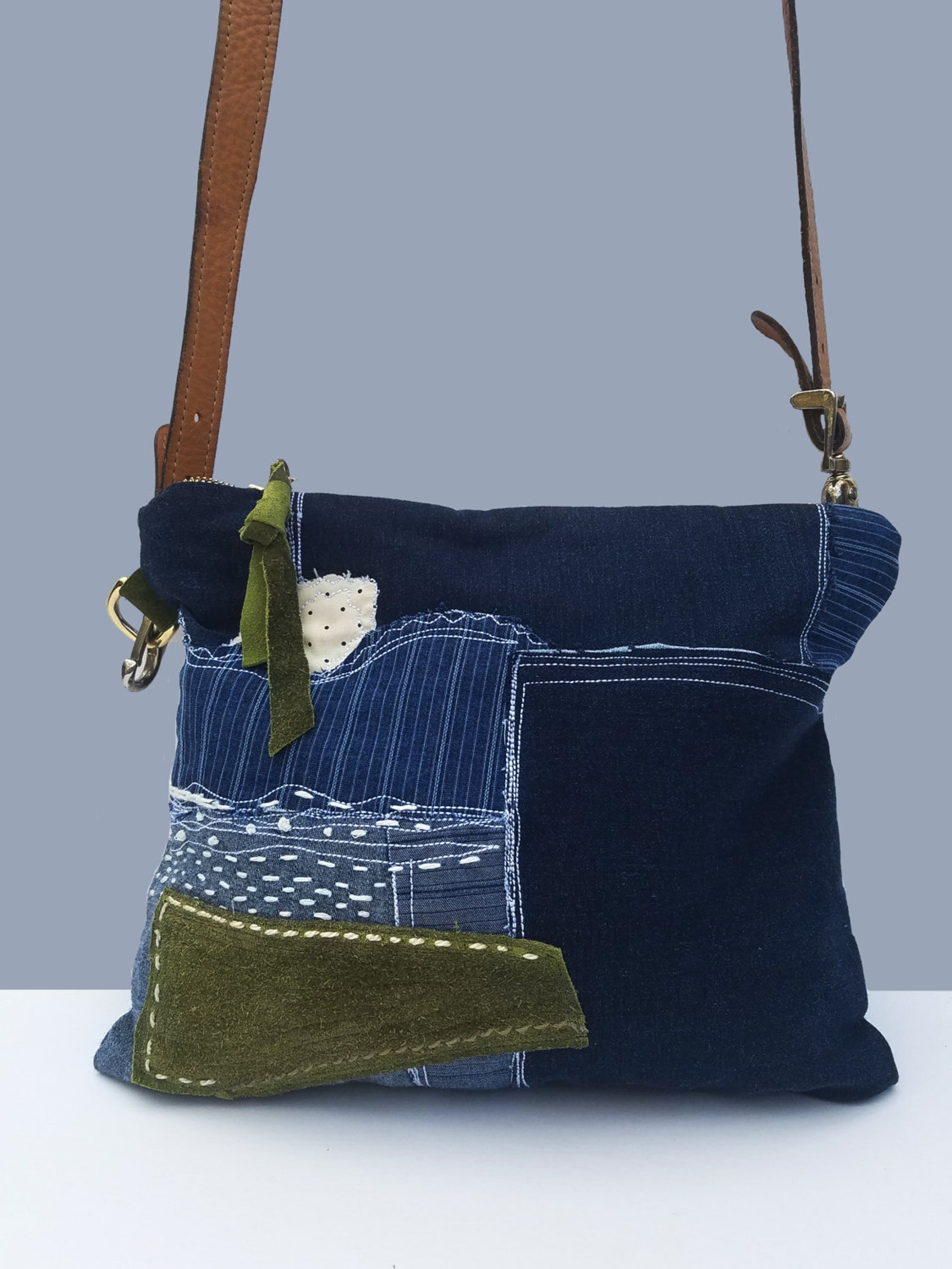 Crossbody bag Denim bag Shoulder bag Denim Purse Etsy