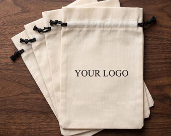 200 Beutel aus Bio-Baumwolle mit Kordelzug, Verpackungsbeutel mit individuellem Logo, personalisierte Schmuckverpackungsbeutel, Baumwollbeutel mit Kordelzug