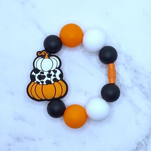 Halloween Pumpkin Stack Cup Charm