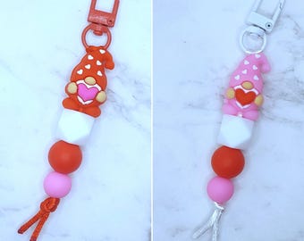 Gonk / Wichtel mit Herz Valentine's Bag Swag Schlüsselanhänger