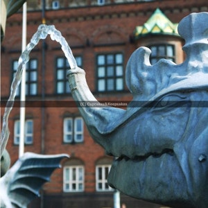Copenhagen &quot;Copenhagen Dragon&quot; Fountain Fine Art Photograph