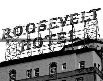 Los Angeles "Roosevelt Hotel" Black and White Fine Art Photograph